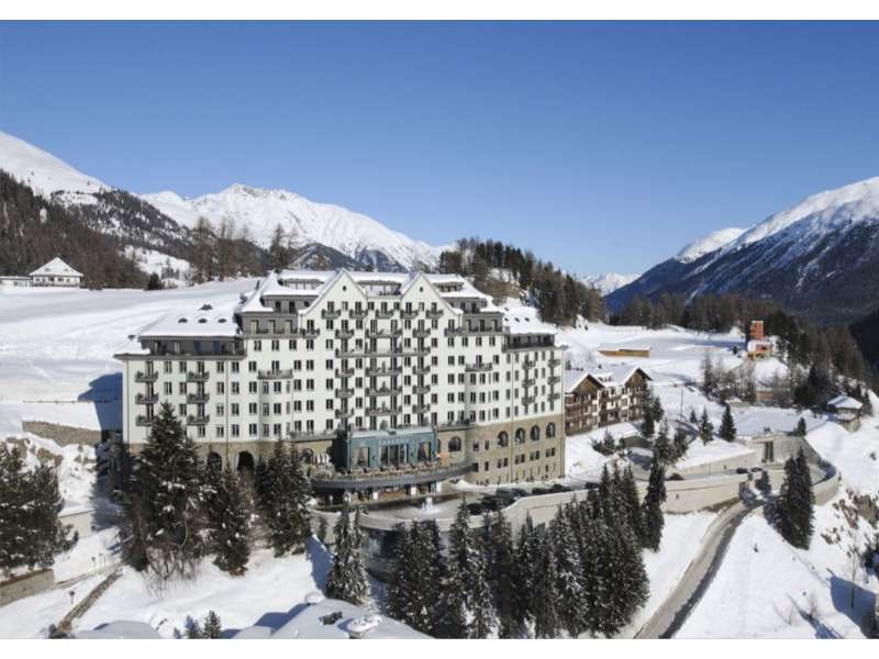 The hotel in St. Moritz
