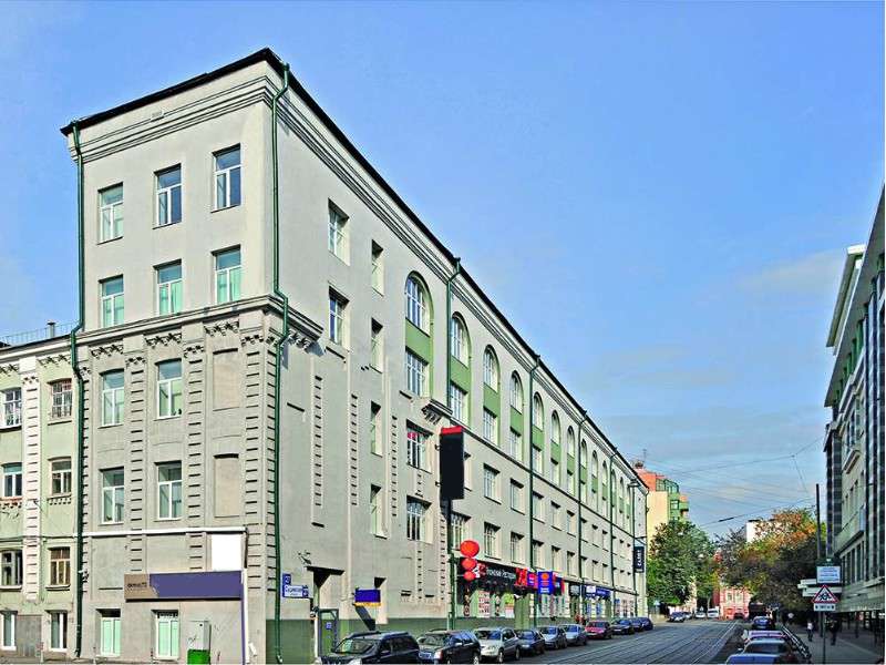 The business center is a prestigious office complex in the central district of Moscow.