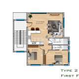  Apartamentos 2+1 con jardín y terraza en el norte de Chipre Mormenekşe 8115046 thumb26