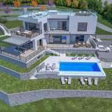  OPATIJA, POLJANE - terreno 4400m2 con permesso di costruzione per villa con piscina e vista mare Abbazia 8117461 thumb0