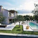  ISTRIA, KAŠTELIR - Project of a beautiful stone villa with a sea view Porec 8123900 thumb1