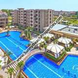  Продается большая люксовая меблированная однокомнатная квартира - студия с лужайкой с видом на бассейн в Каскадас Фемили Резорт 500м от пляжа, Солнечный берег, Болгария  Солнечный берег 7926694 thumb16