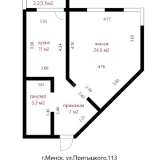  1-комнатная квартира по ул. Притыцкого 113  с машино-местом.  Минск 8127097 thumb27
