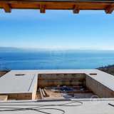  Umgebung von Opatija, zwei Doppelhaushälften mit Swimmingpools in der hohen Rohbauphase mit Panoramablick auf das Meer Opatija 8103330 thumb4