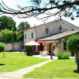  Beautiful property of the XVIIth century of 450 square meters located in a quiet and bucolic space that will seduce you with the many possibilities it offers (inn, restaurant).  This property with a fenced off pool of 6 by 12 meters, on a plot of 2500 squ Saint-géniès-de-malgoirès 2633748 thumb0