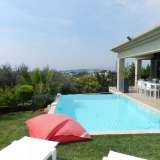  From its commanding position this beautiful recently contemporary villa offers a panoramic sea view. Modern clean interiors, 160m2 of well presented living space with a wonderful bright double living room opening onto the terrace with exceptio Mougins 3905373 thumb1