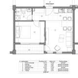  Budva'da inşaat halindeki yeni bir komplekste 41.61 m2 tek yatak odalı daire Budva 8151816 thumb6