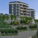  Apartamentos con vistas a ciudad y mar en complejo en Alanya Kargıcak Alanya 8152453 thumb6