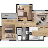  Квартиры с 2 Спальнями в Центре Района Мезитли в Мерсине Mezitli 8074338 thumb23
