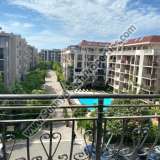  Pool view luxury furnished studio apartment with bedroom part for sale in year-round luxury Dawn Park, 600 m from beach, Sunny beach Bulgaria Sunny Beach 8182479 thumb0