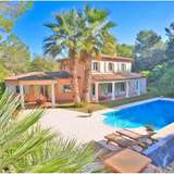  Mougins, situated in a quiet residential location within a prestigious gated community, a beautiful south facing provencal style villa, an entrance hall, a bright and spacious living room with a fireplace, a fully equipped kitchen with a dining area, 6 be Mougins 1795674 thumb0