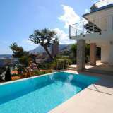  Roquebrune Saint Roman, in a highly prized private domain close to the Country Club, a contemporary villa offering 230m2 being totally restored with an infinity pool and landscaped grounds of 1025 m2. A roof top terrace with panoramic sea view Roquebrune-cap-martin 4099124 thumb0